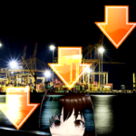 海運株急落