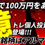 無料で100万円をあげるアルマード本命の億トレ個人投資家が登場