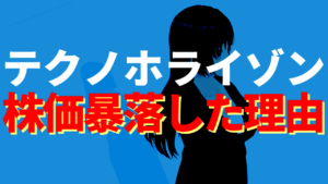テクノホライゾンが株価暴落した理由