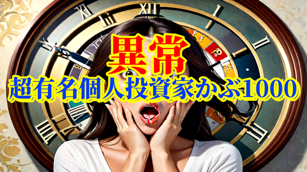 【異常】超有名個人投資家かぶ1000
