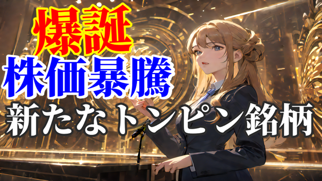【爆誕】株価暴騰する新たなトンピン銘柄