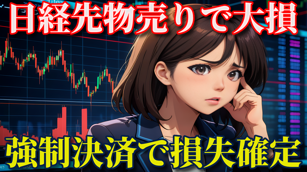 日経先物売りで大損！強制決済で損失確定