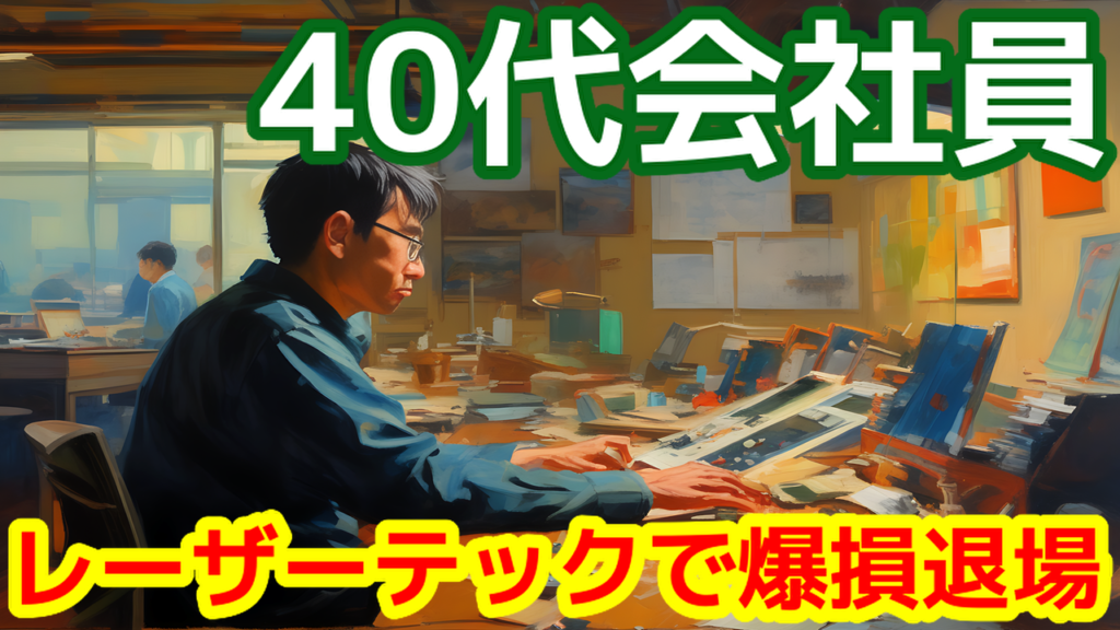 【40代会社員】レーザーテックで爆損退場