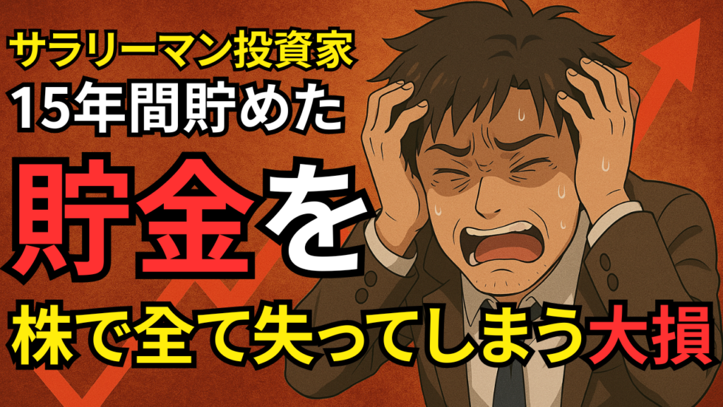 【サラリーマン投資家】15年間貯めた貯金を株式投資で全て失ってしまう大損